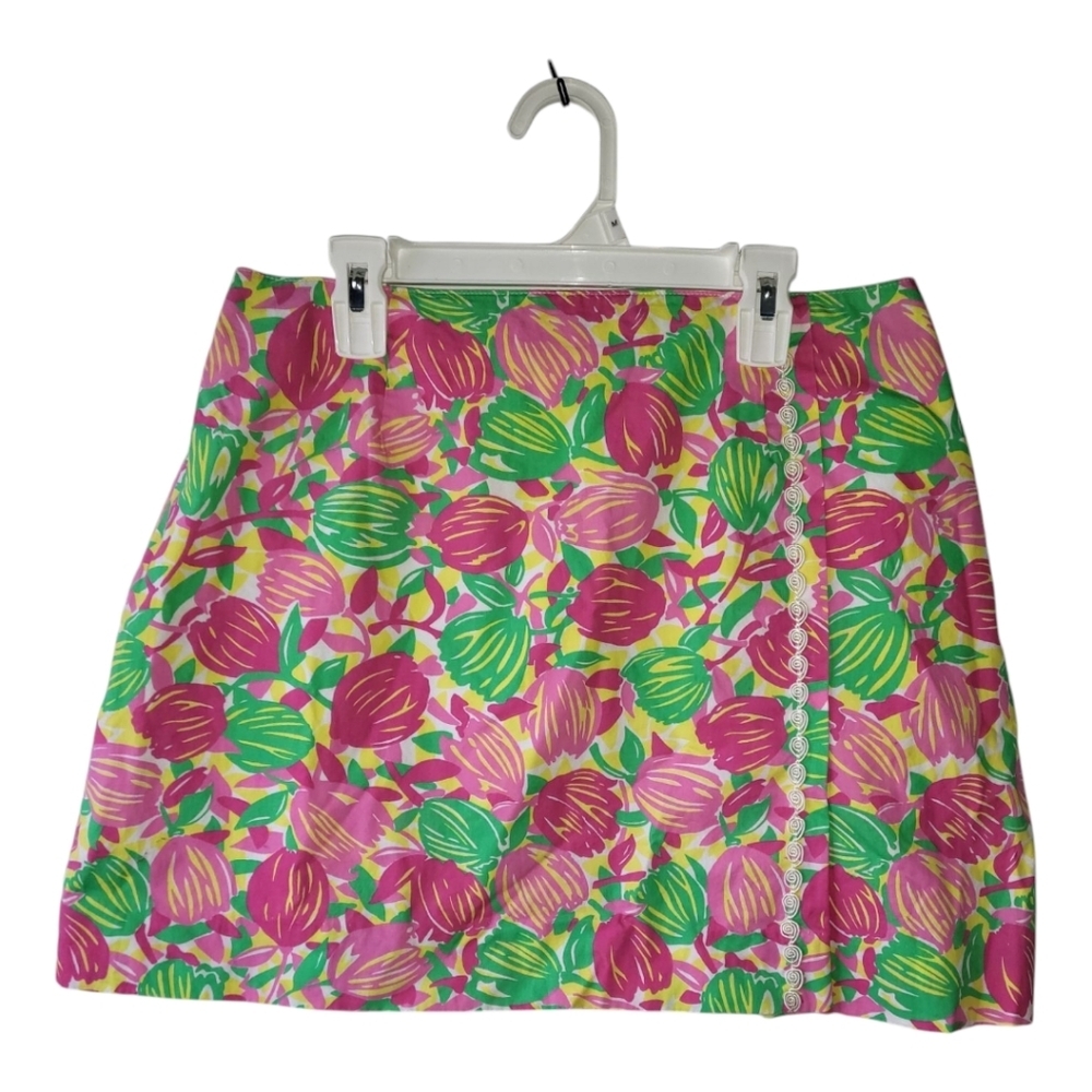 💕Lilly‎ Pulitzer Vintage Flora Mini Skirt Size 12
